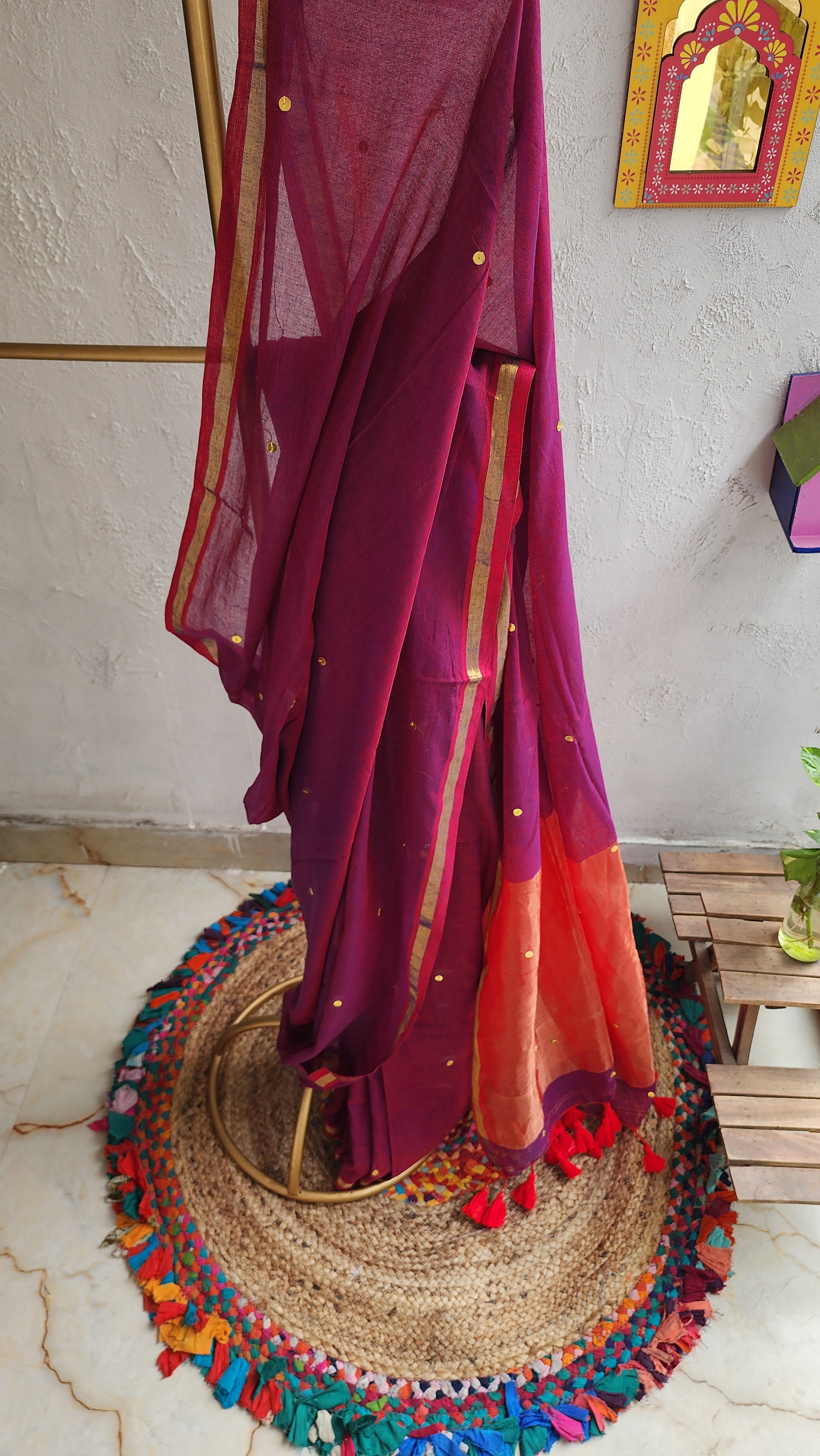Chand Gulab Mulmul Saree