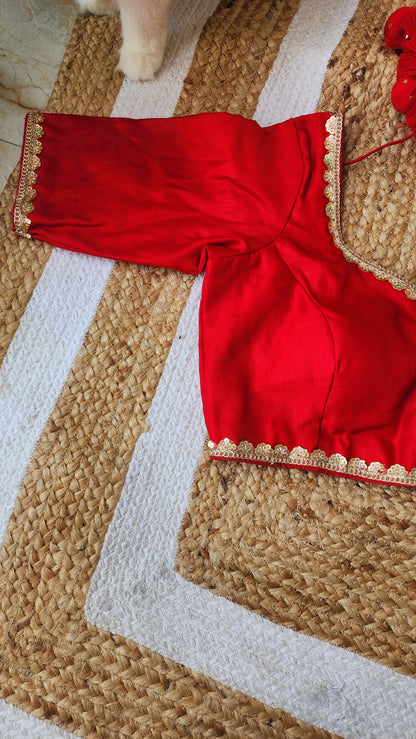 Sunehri Laal Blouse