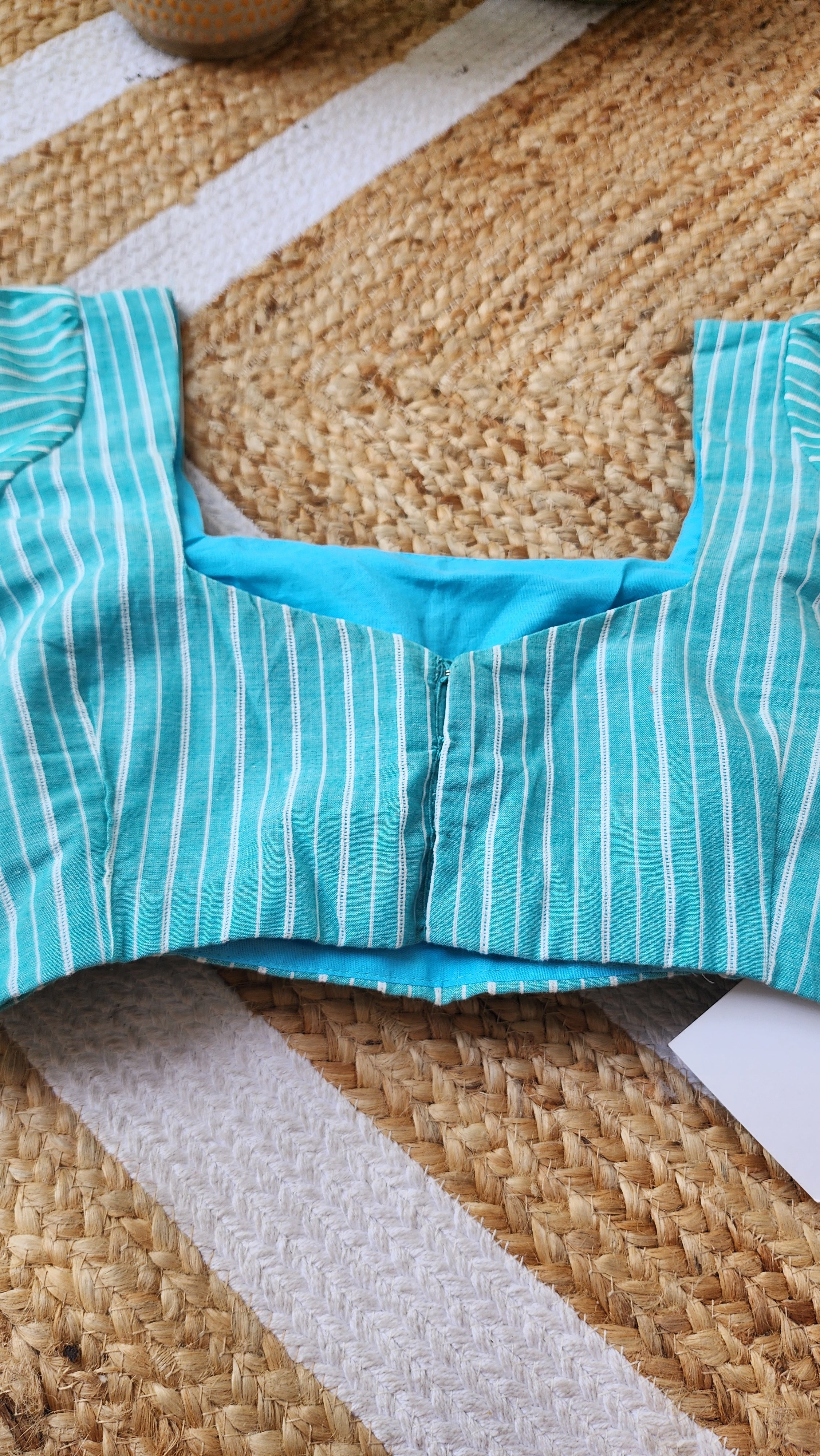 Blue Checkered Blouse