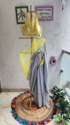 Butter Ink Mulmul Saree