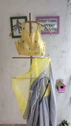 Butter Ink Mulmul Saree