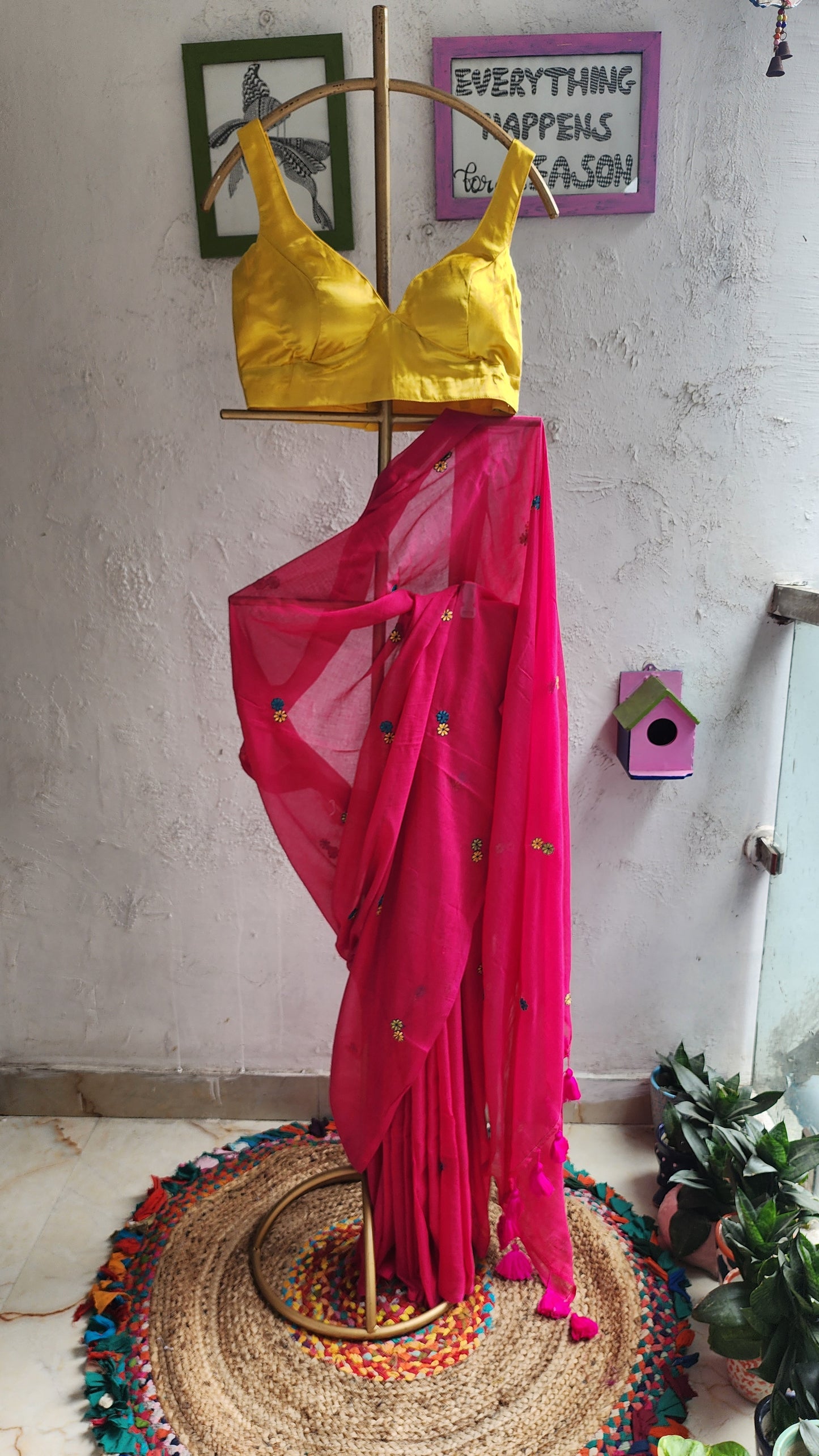Phoolwari Mulmul Saree
