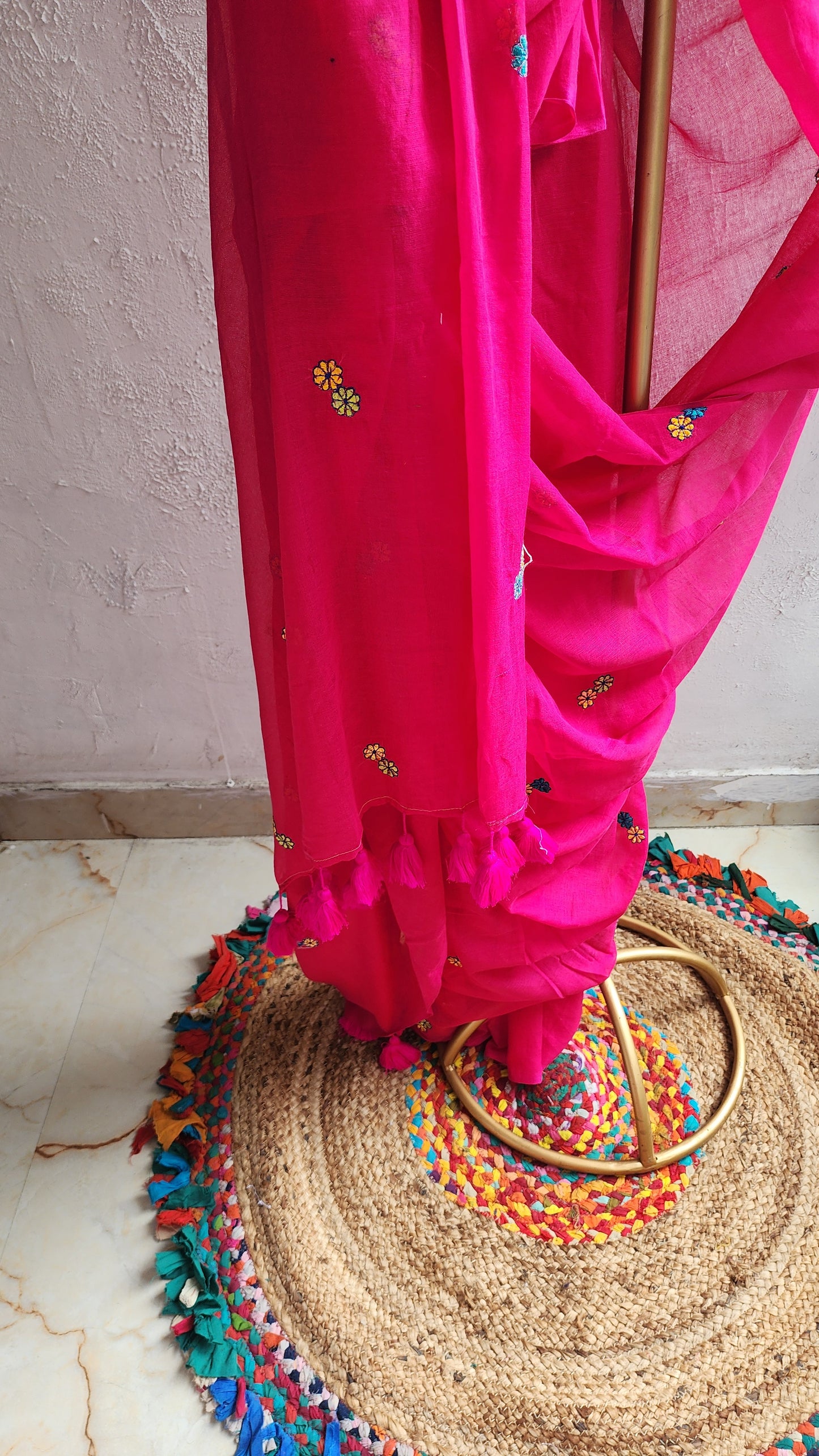 Phoolwari Mulmul Saree