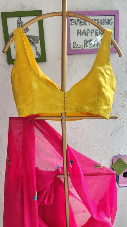 Phoolwari Mulmul Saree