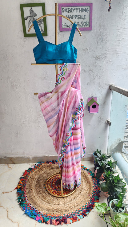 Khumar Mulmul Saree