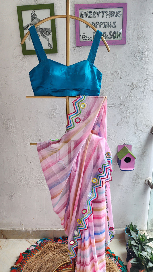 Khumar Mulmul Saree