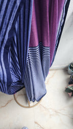 Midnight Mogra Mulmul Saree