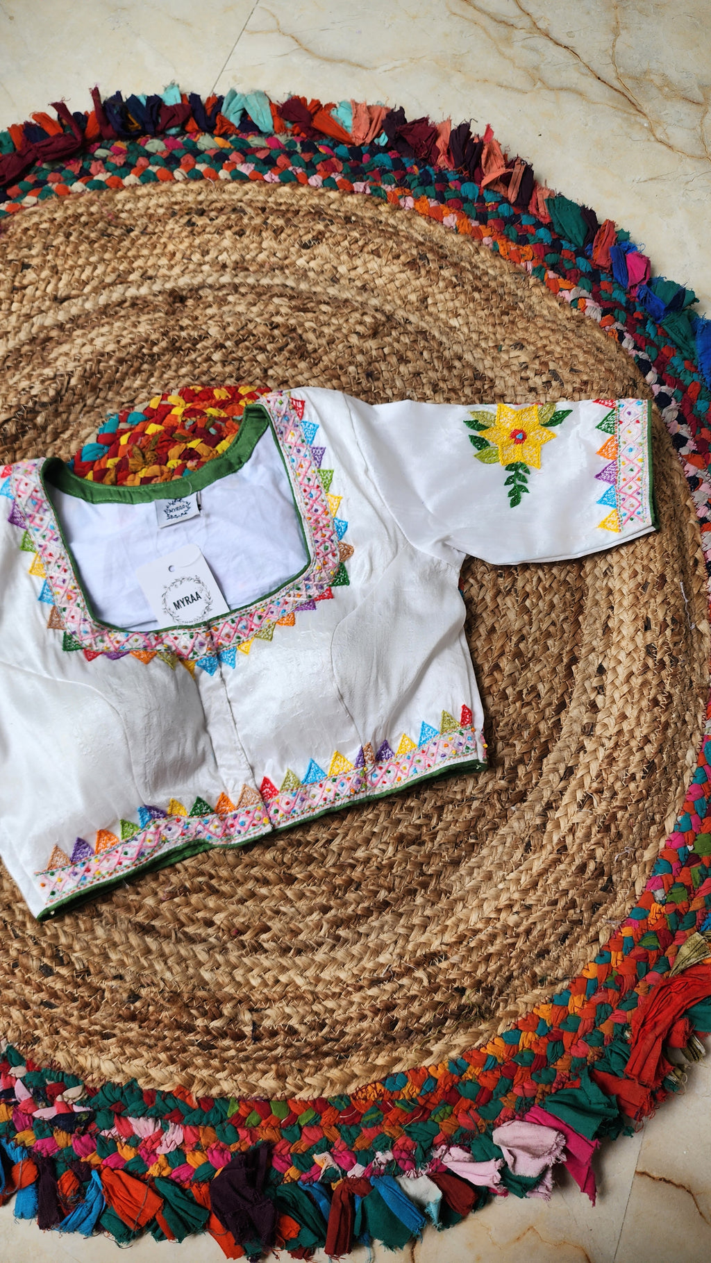 Hansini Blouse- White