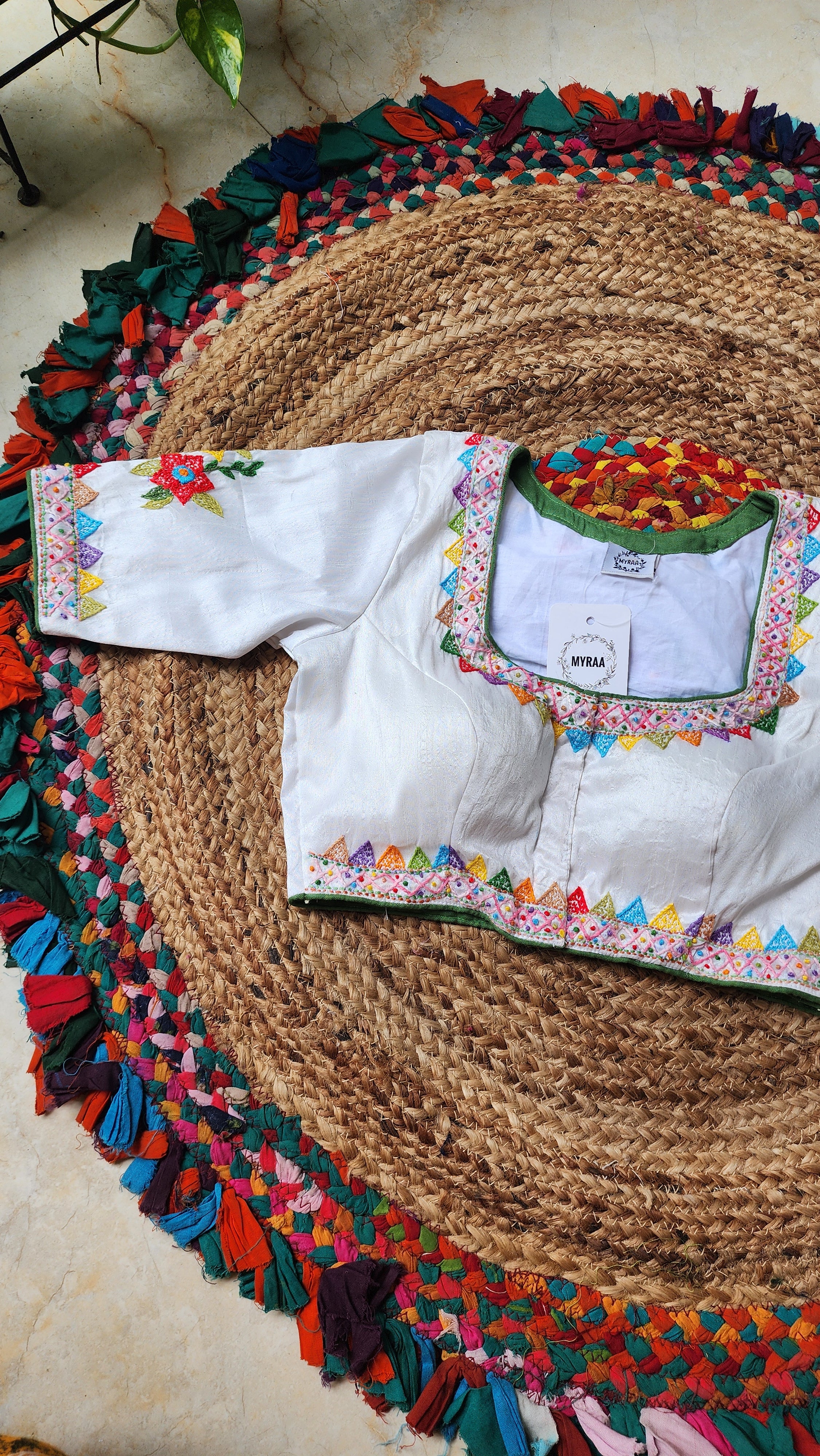 Hansini Blouse- White