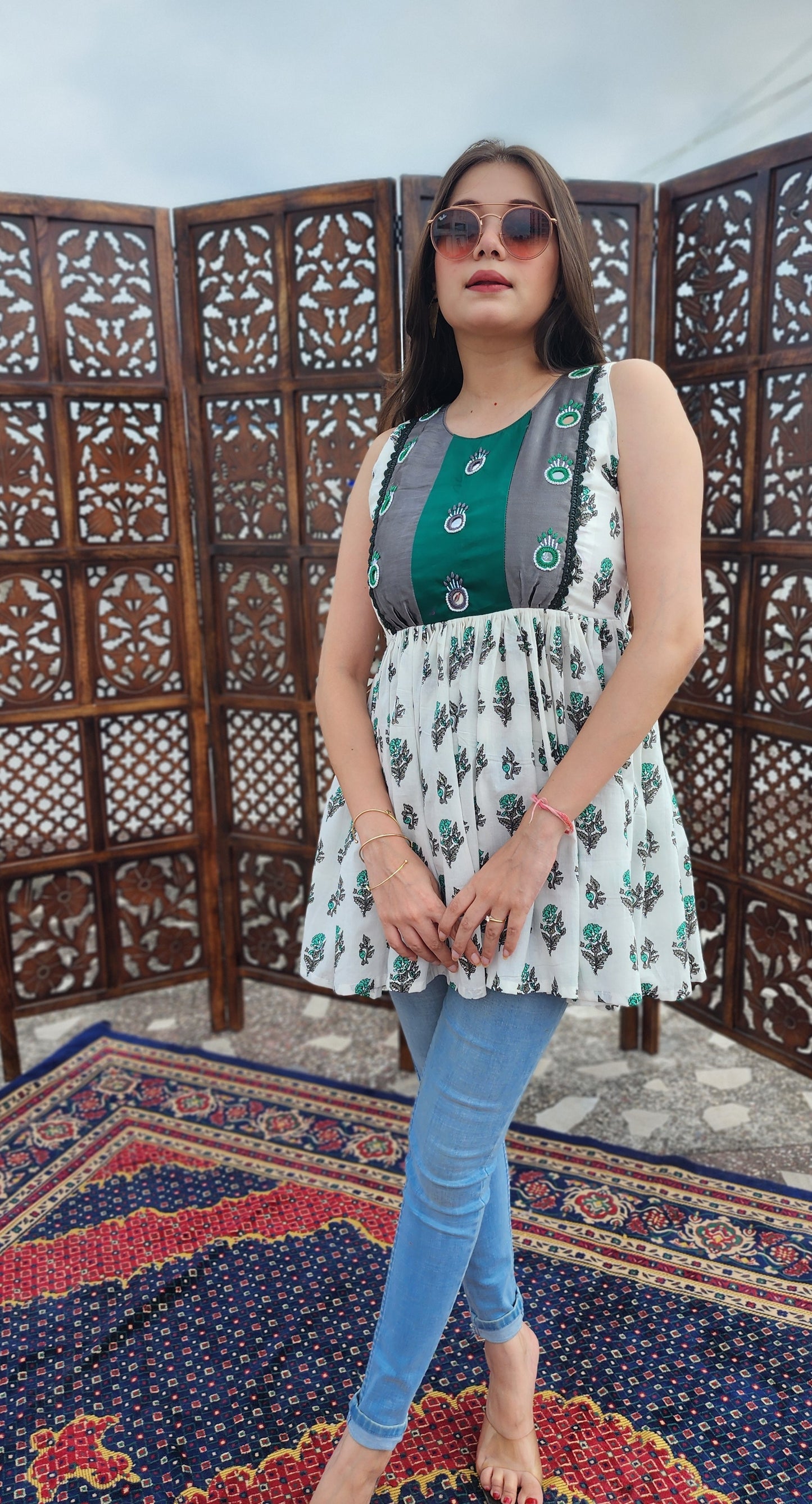 Nargis Flared Top