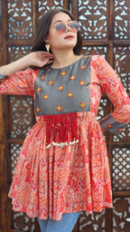Noor Jaal Flared Top