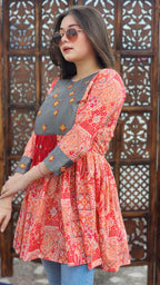 Noor Jaal Flared Top