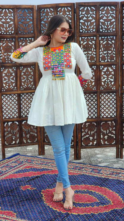 Phoolwari Flared Top