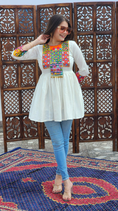 Phoolwari Flared Top