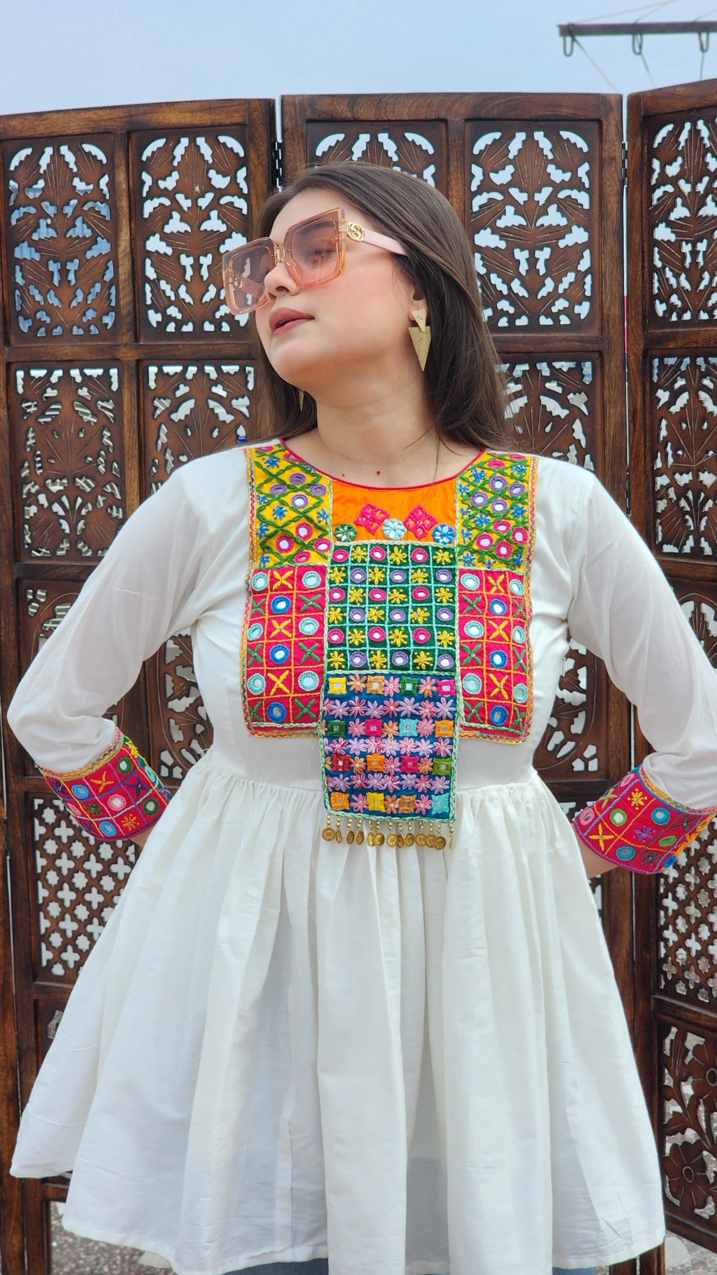 Phoolwari Flared Top