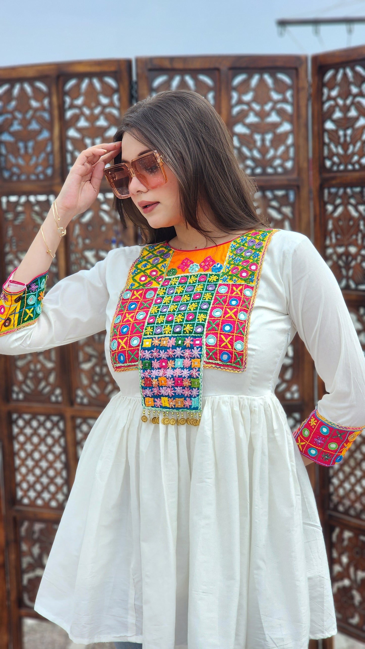 Phoolwari Flared Top