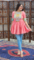 Kesar Gul Flared Top