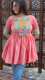 Kesar Gul Flared Top