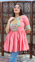 Kesar Gul Flared Top