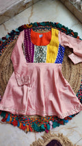 Brocade Patchwork Flared Top