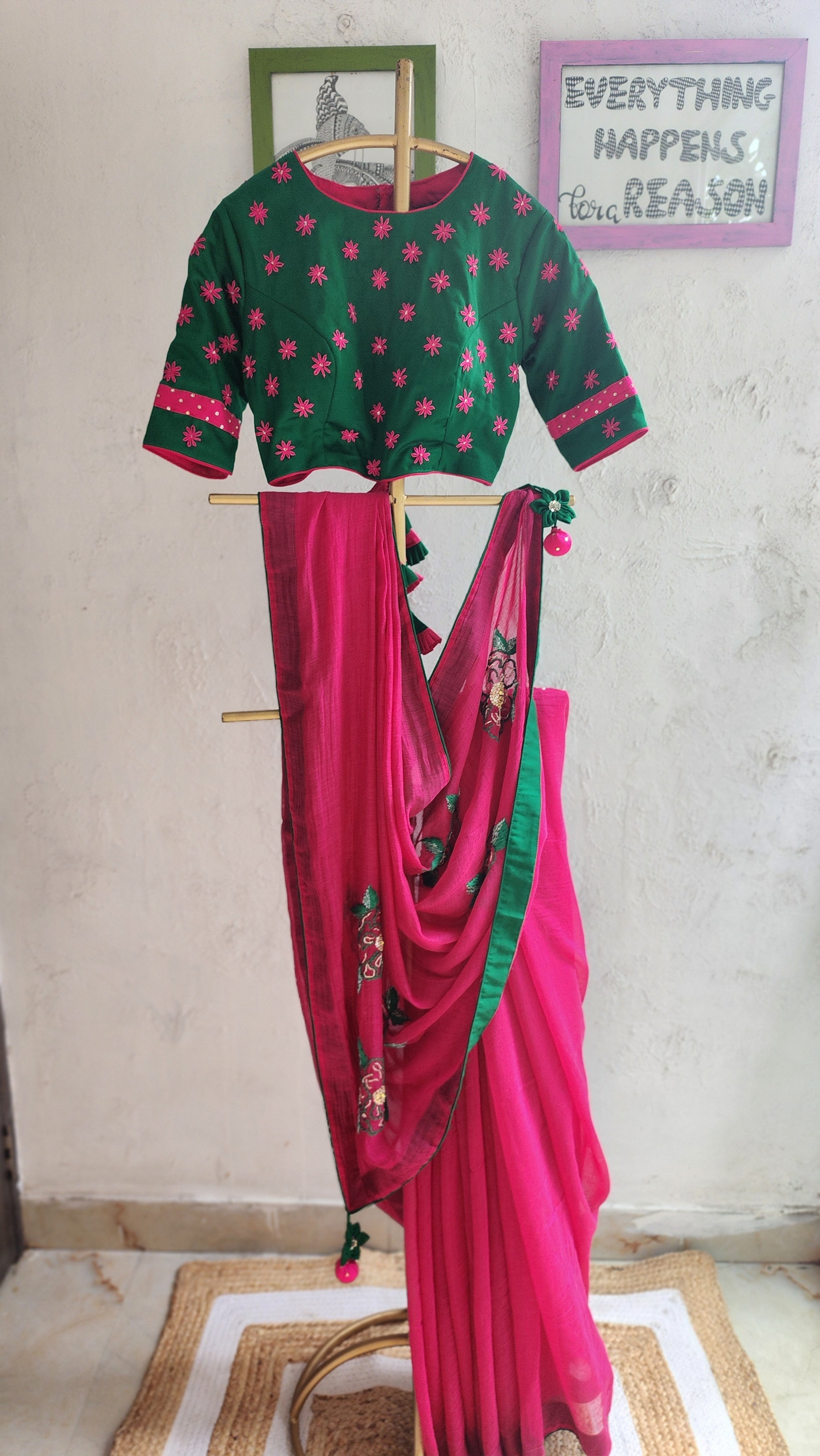 Nusrat Hand embroidered Saree