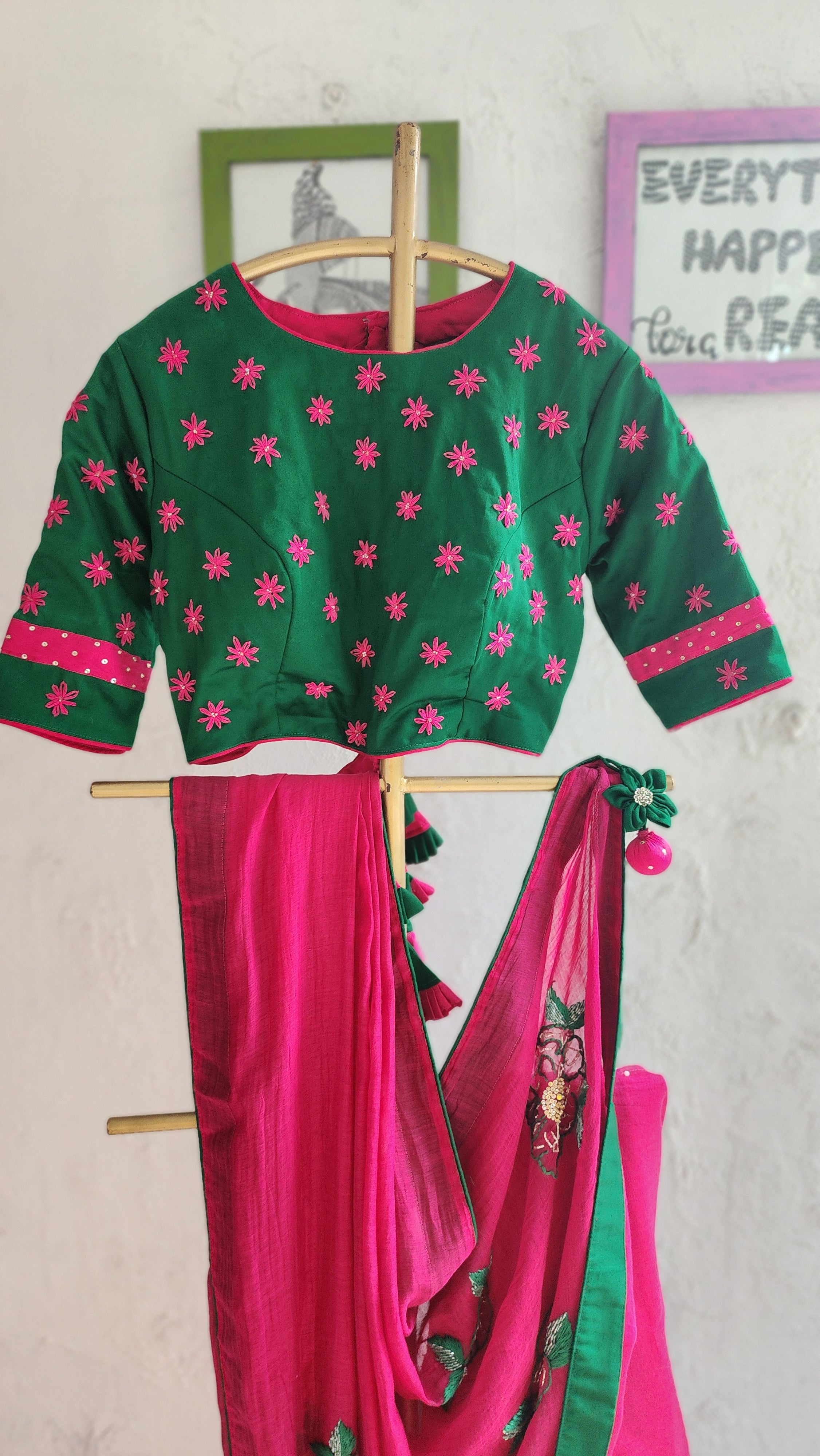 Nusrat Hand embroidered Saree