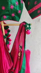 Nusrat Hand embroidered Saree