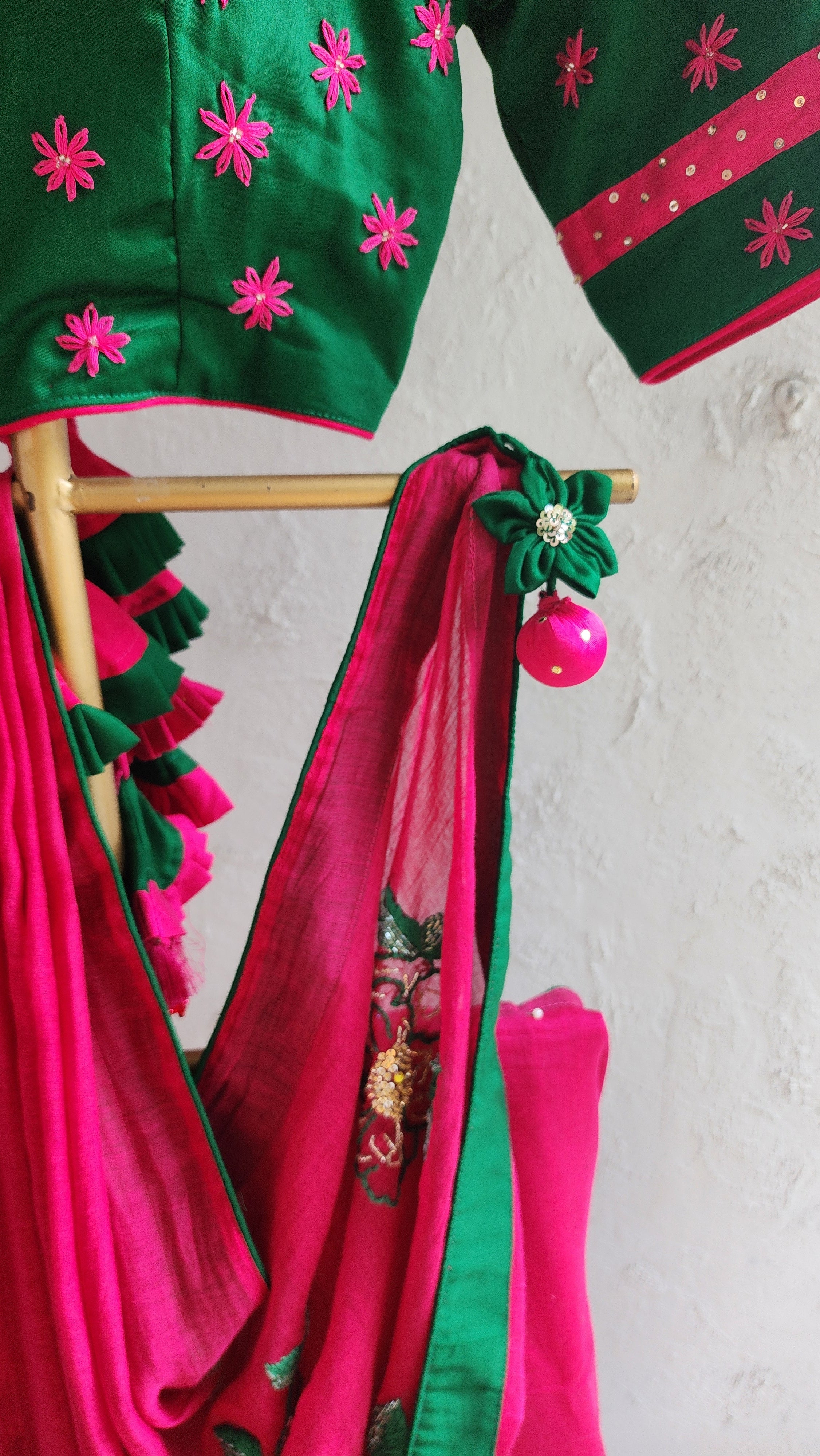 Nusrat Hand embroidered Saree