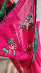 Nusrat Hand embroidered Saree