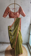 Panna Raga Saree
