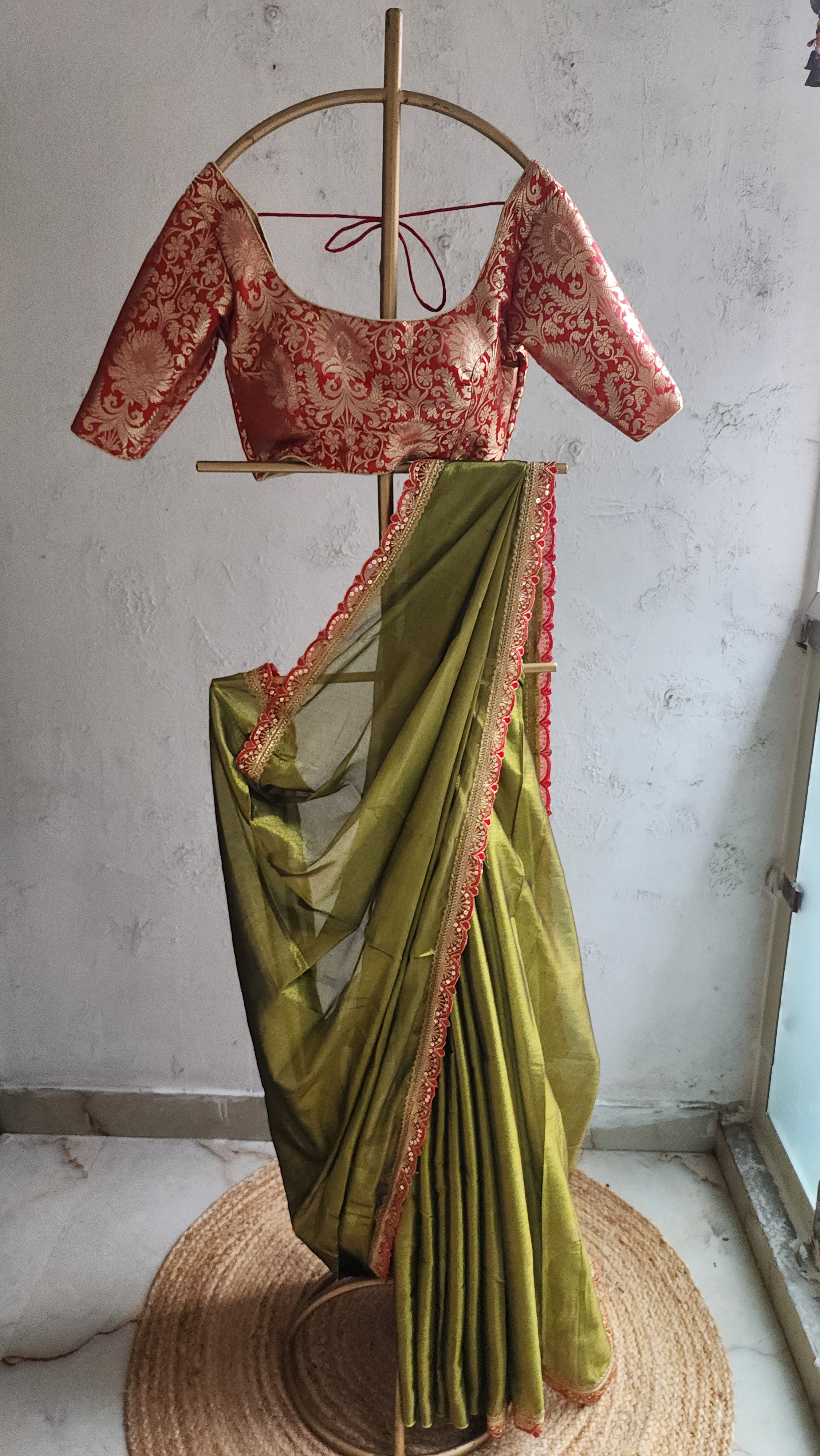 Panna Raga Saree