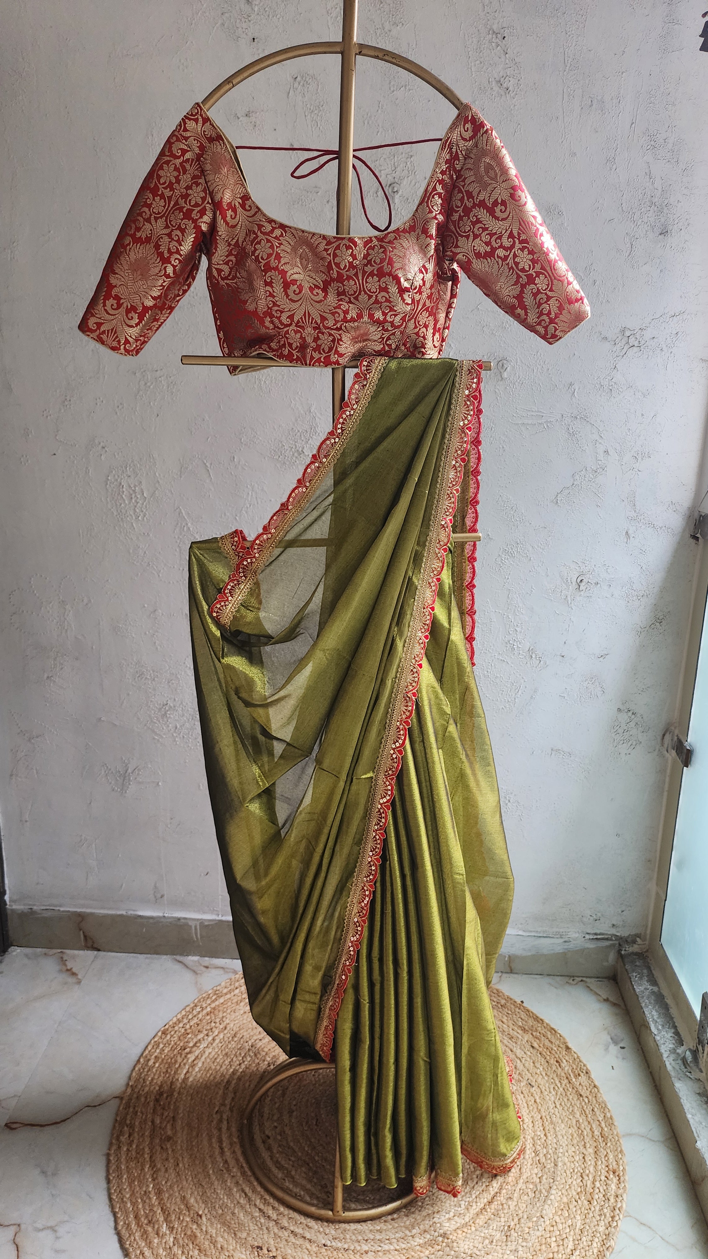 Panna Raga Saree