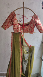 Panna Raga Saree