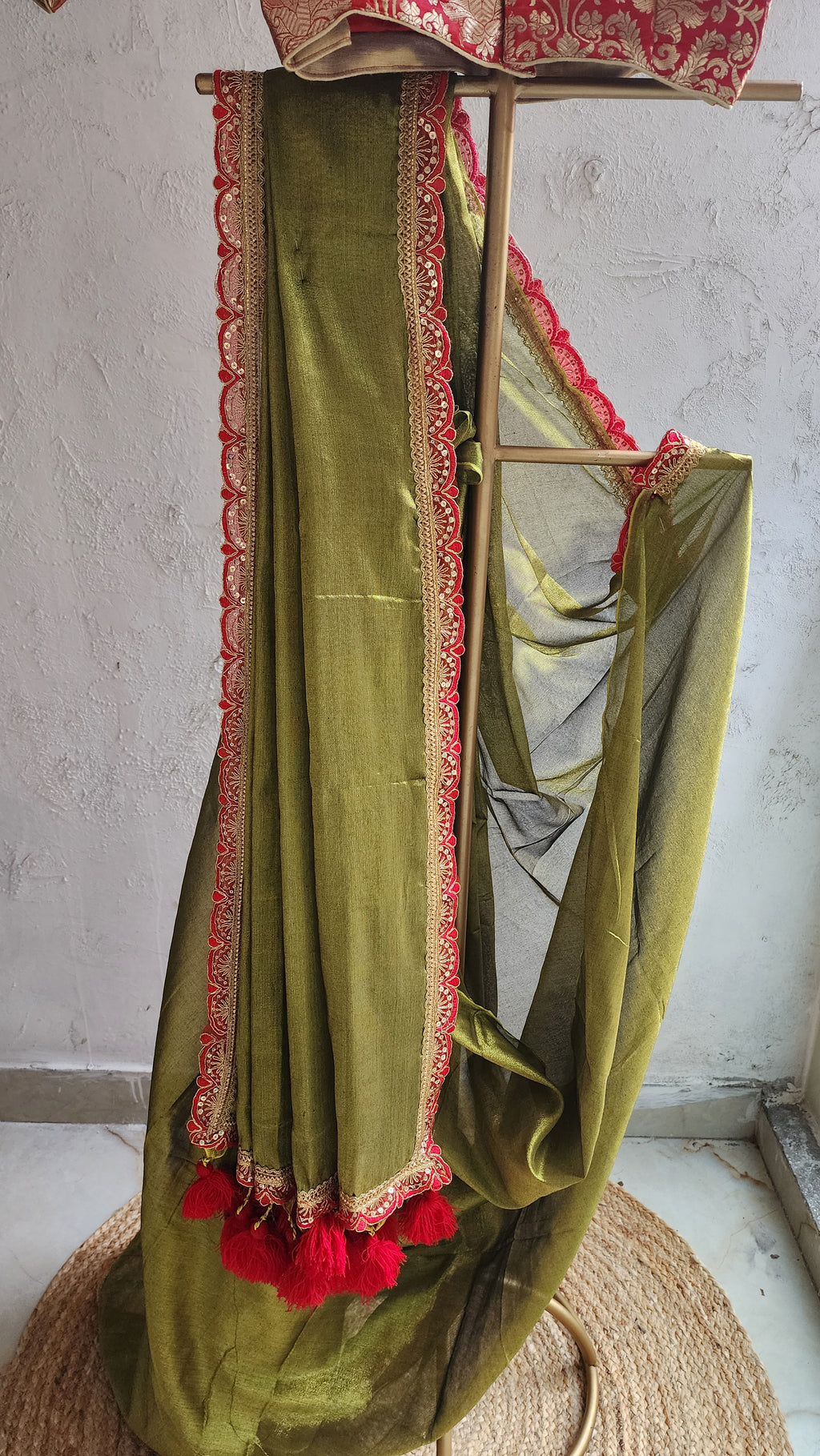 Panna Raga Saree
