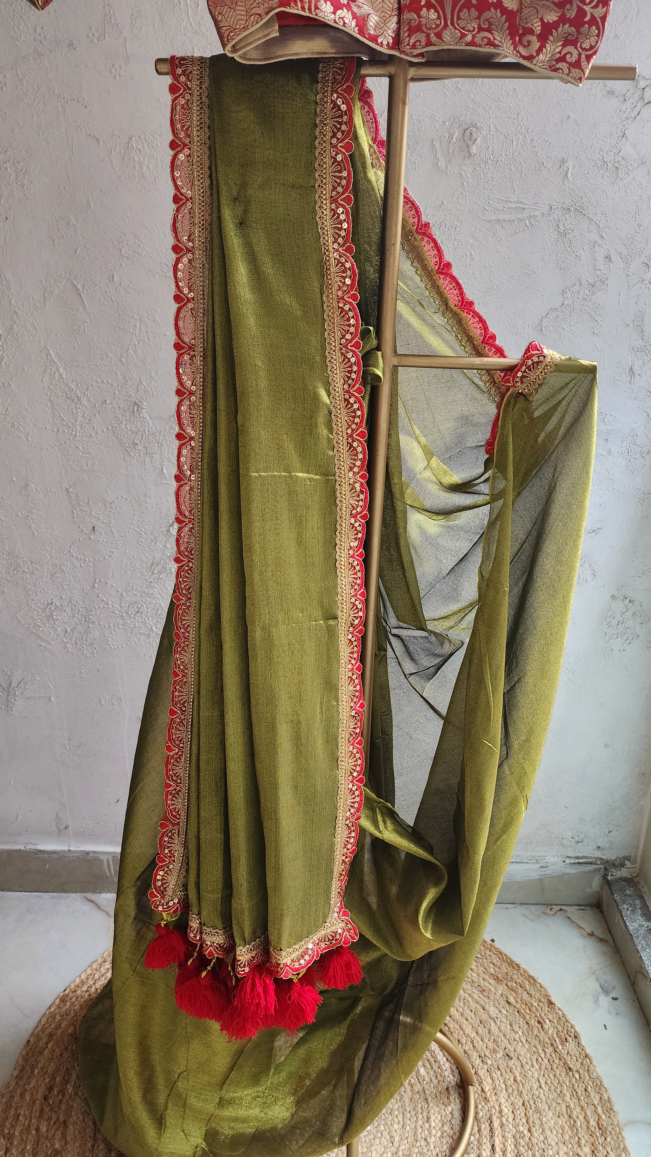Panna Raga Saree