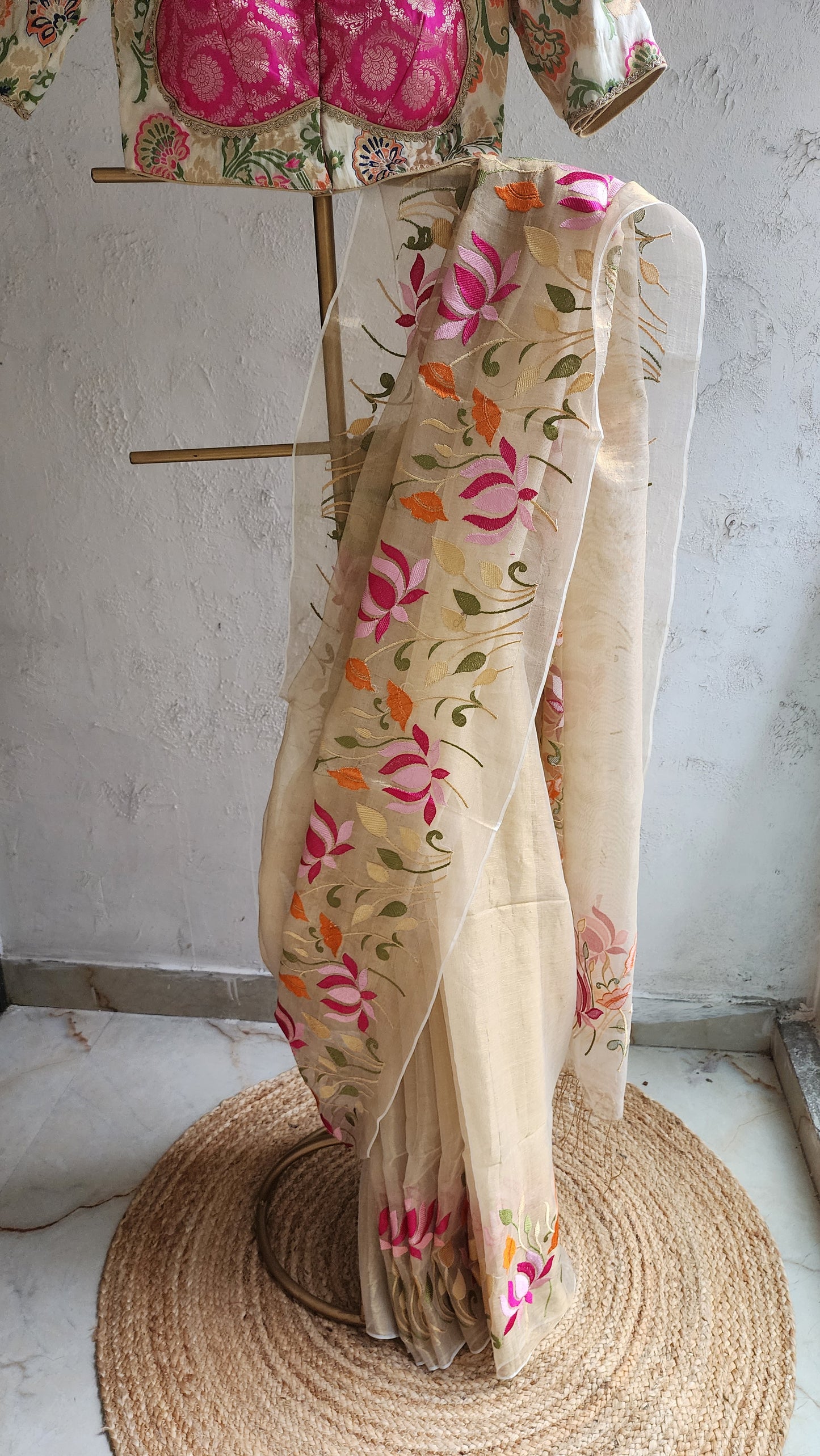 Safa Sheen Raga Saree