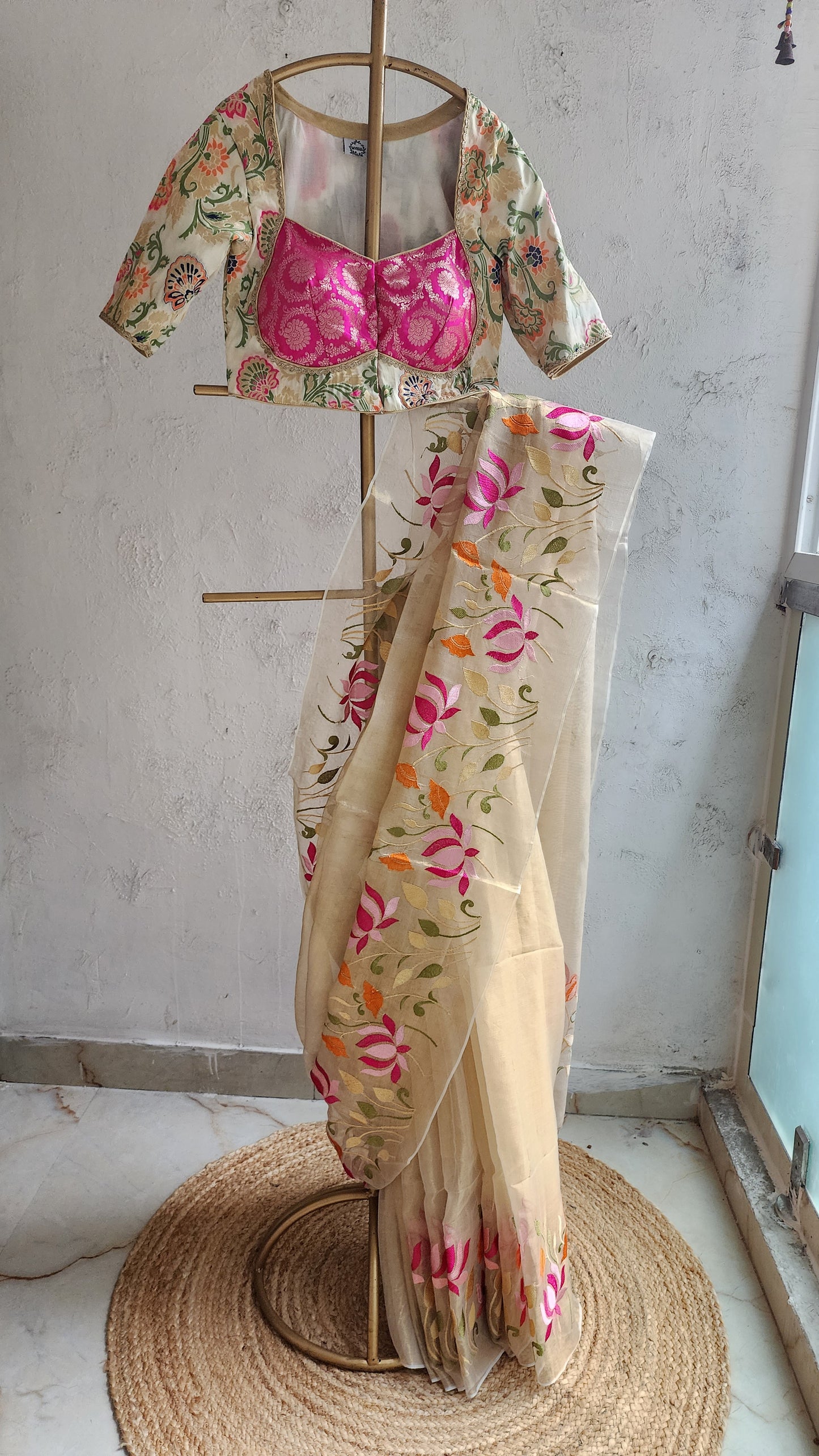 Safa Sheen Raga Saree