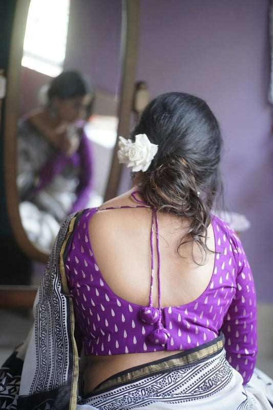 Purple Tilak Blouse