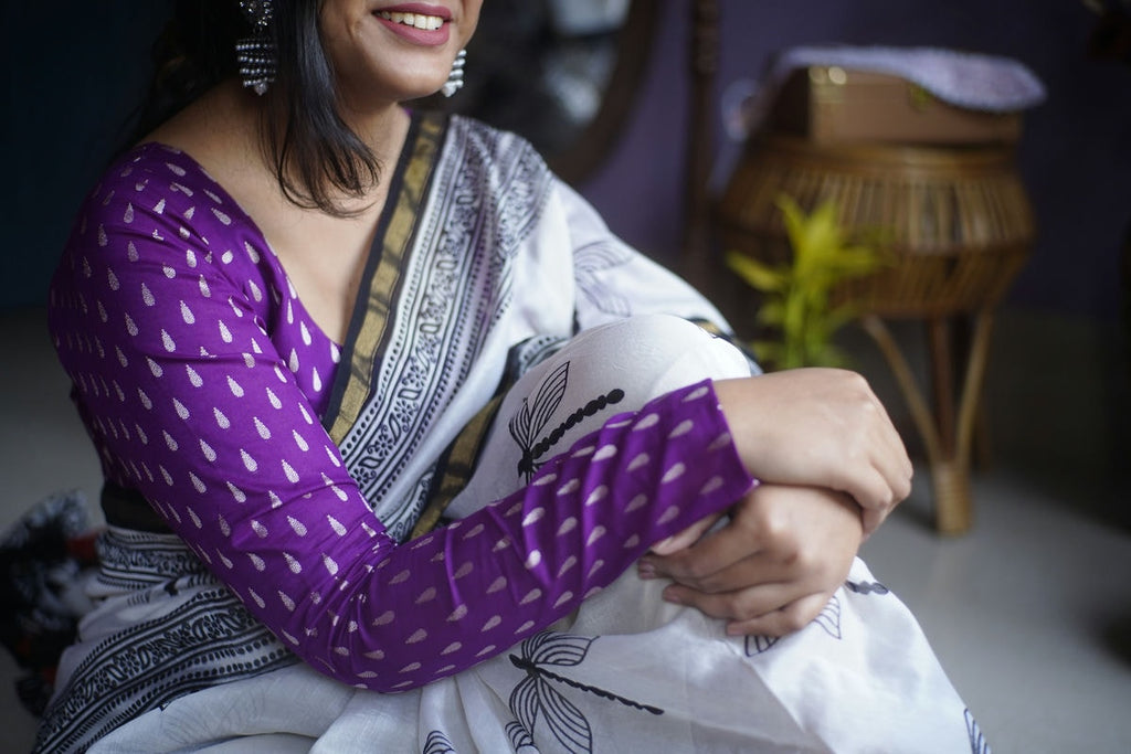 Purple Tilak Blouse