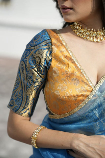 Neela Peela Brocade Blouse