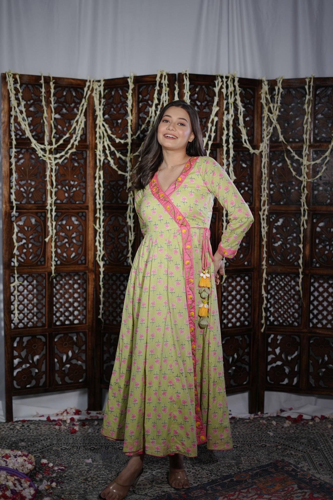 Aahna Kalidar Angrakha Maxidress