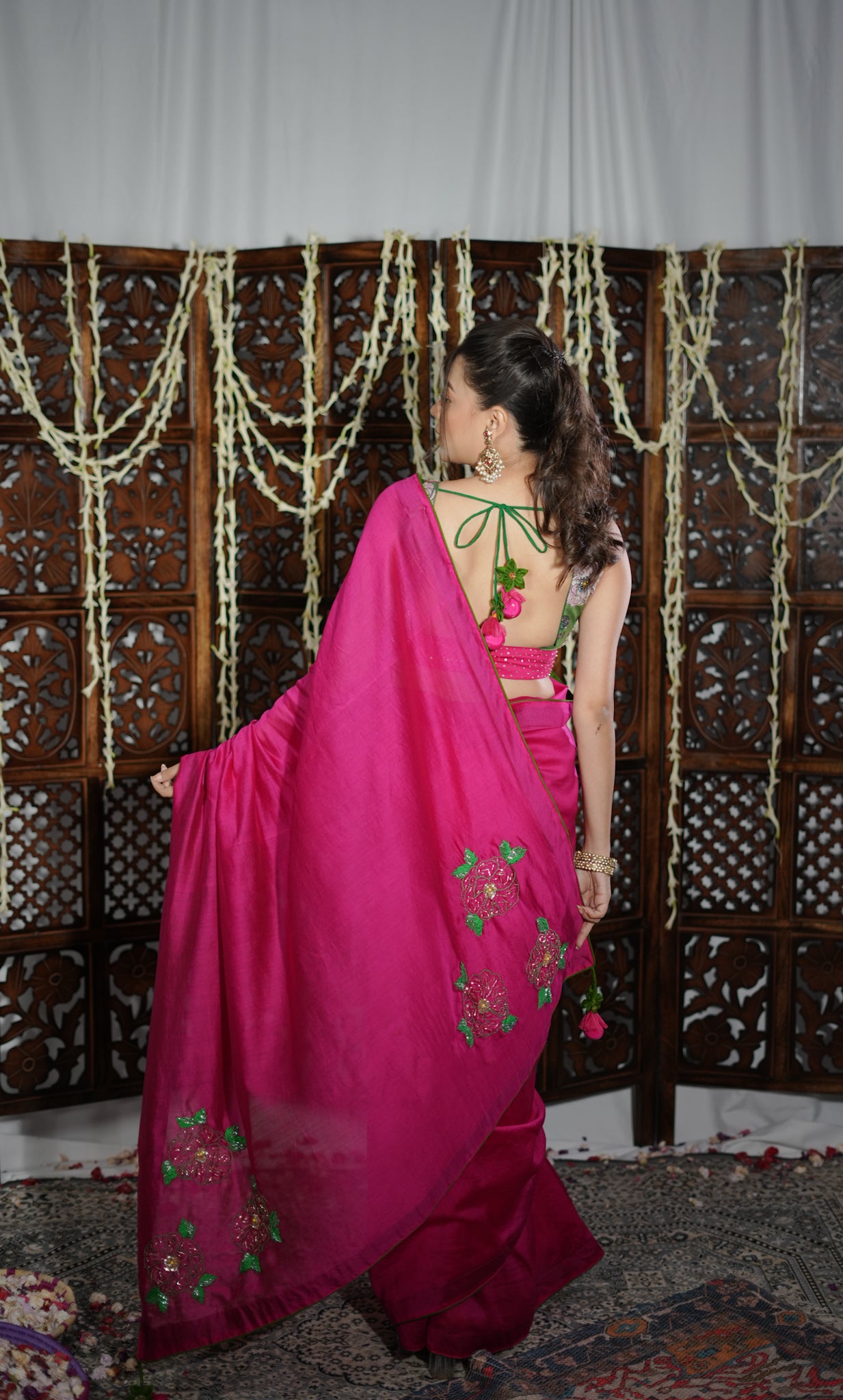 Nusrat Hand embroidered Saree