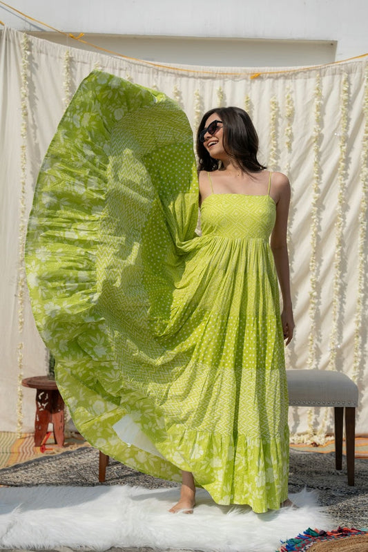 Dahlia Dress - Green