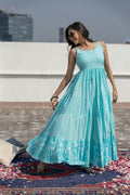 Dahlia Dress - Sky Blue