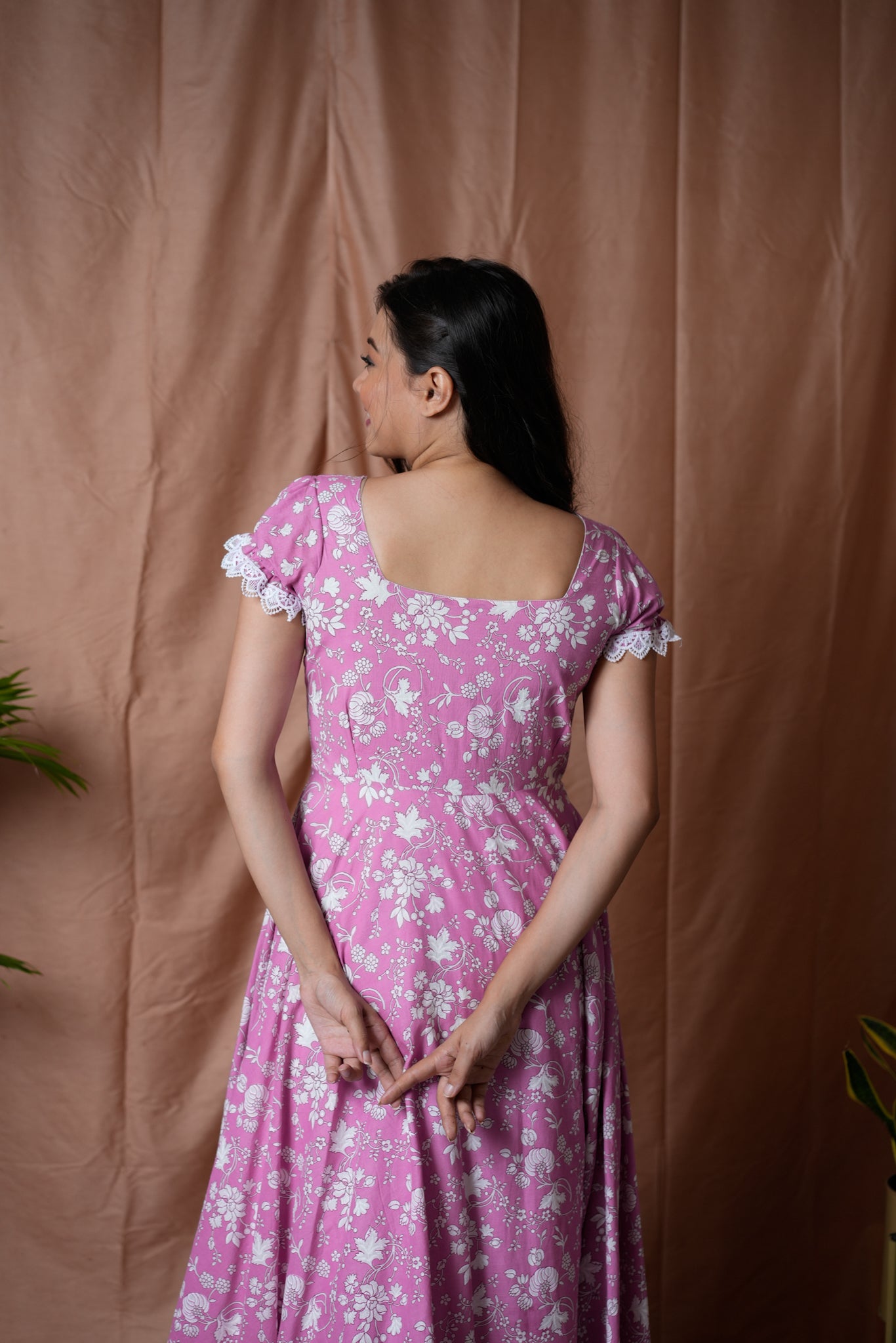 Rosy Bloom Maxi Dress