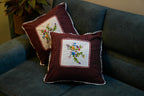 Serene Stitches Cushion Cover