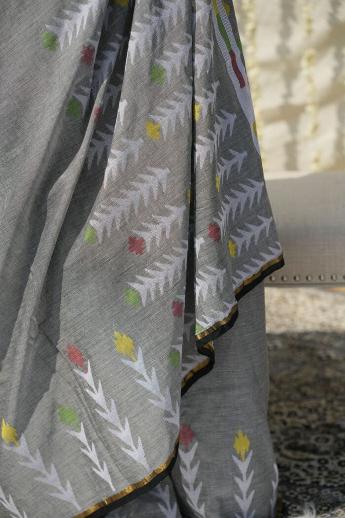 Jhaudaar Jamdani Saree