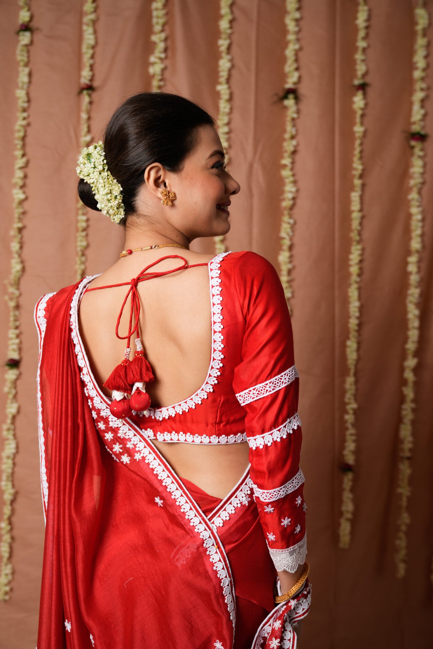 Chandni Laal Saree