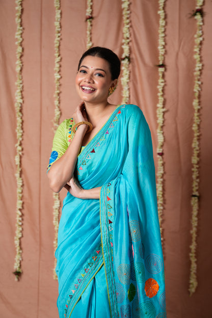 Neelam Sitara Saree