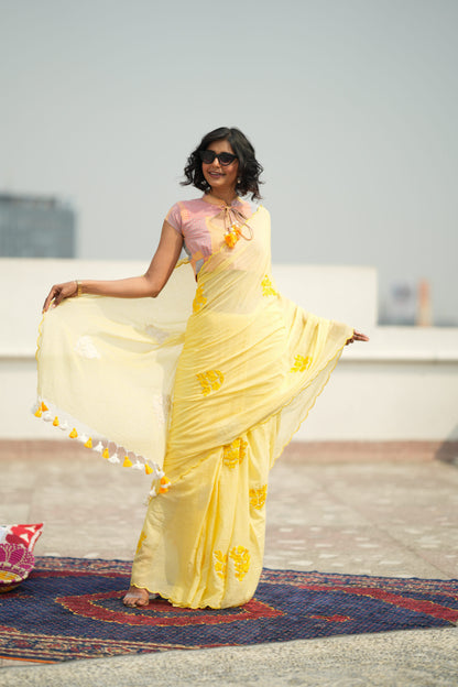 Daffodil Mul Cotton Saree